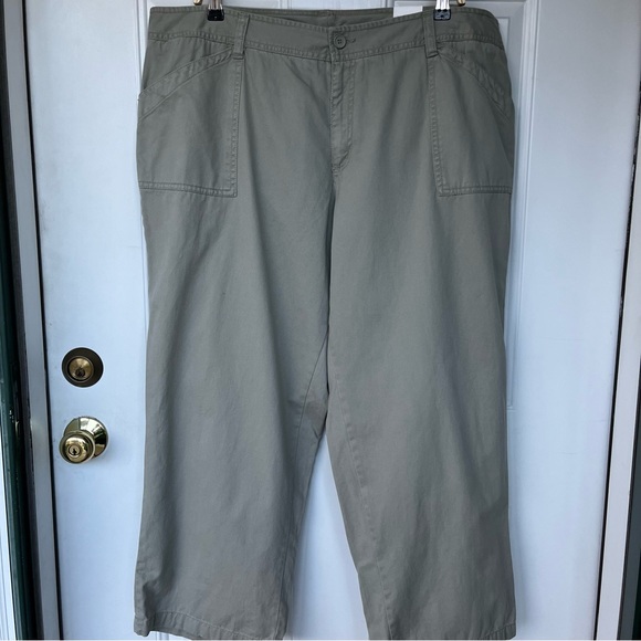 •Kim Rogers• NWT Khaki Cotton Pants - Size 20W Petite - Picture 1 of 9